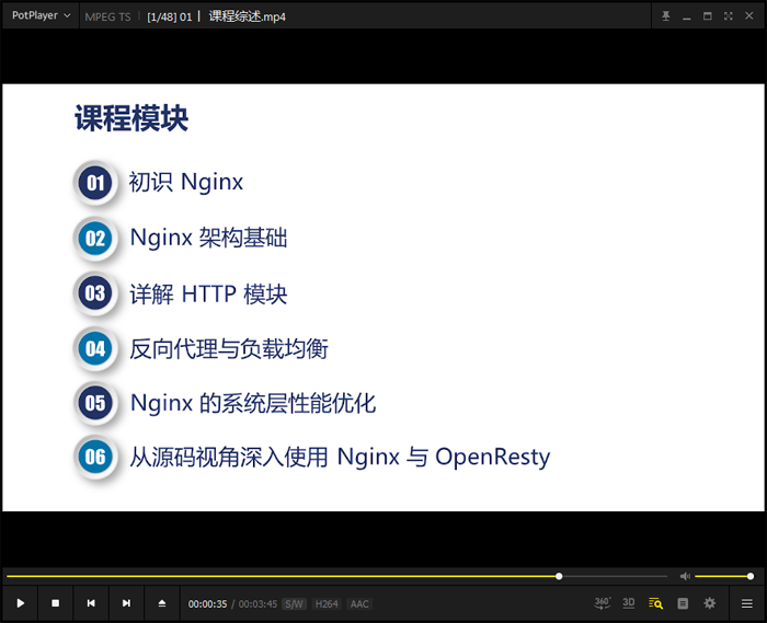 Nginx开发从入门到精通视频教程全套视频